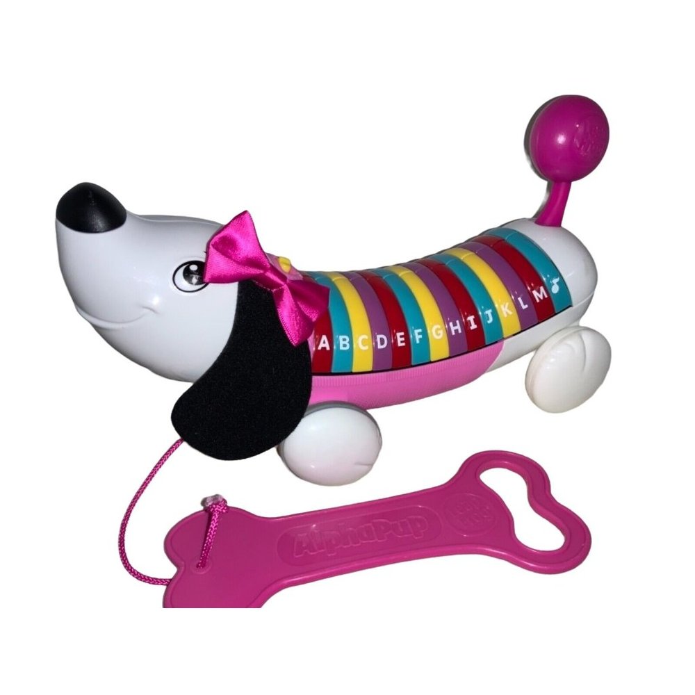 LeapFrog ALPHAPUP Leap Frog ALPHABET LETTERS LEARNING Talking TOY DOG PINK